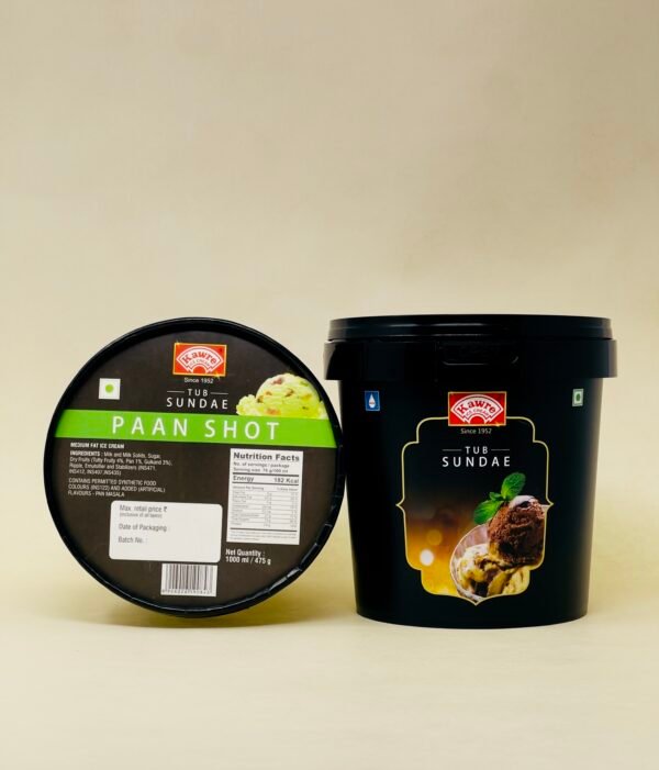 Paan Shot Tub Sundae 1L